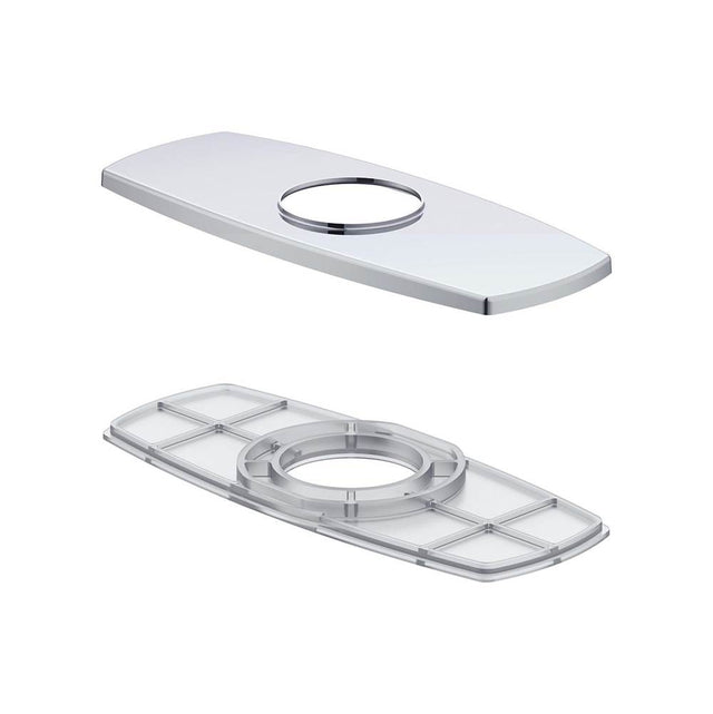 Gerber Plumbing - Soft Square Cover Plate Assembly for 4'' Centerset Lavatory Faucet Chrome - Chrome