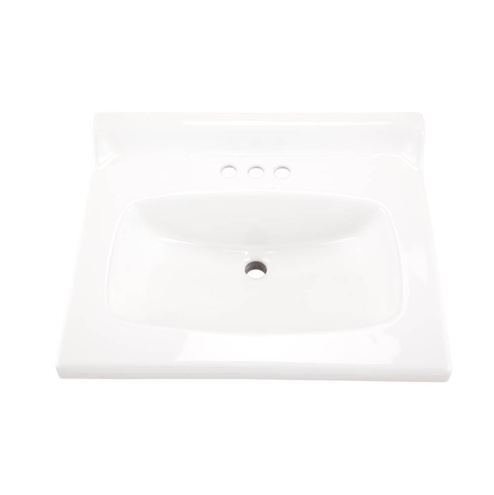 Marquis Vanity Top 25x19 4''CC White