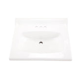 Marquis Vanity Top 25x19 4''CC White
