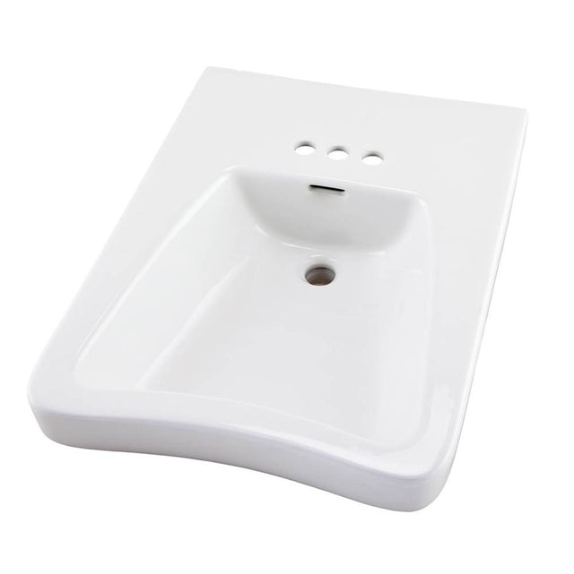 Gerber Plumbing - Eaton Wheelchair Lav 27x20 4''CC White - White