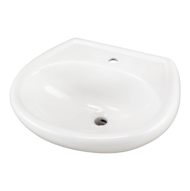 Gerber Plumbing - Maxwell Petite Ped Top 20.5''x17.75'' Single Hole White - White