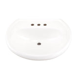 Maxwell Ped Top 25.2''X20.5'' 4''CC White
