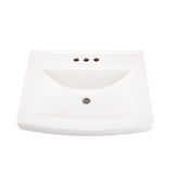 Burr Ridge 24'' Ped Top 4'' CC White