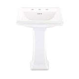 Logan Square Standard Ped Lav 27.38''x21.25'' 8''CC White