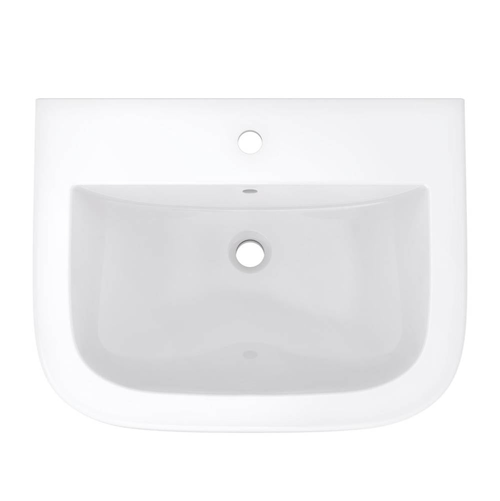 Wicker Park Ped Top Or Wall Hung Lav 24.63''x19.38'' Single Hole White