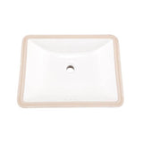 Logan Square Petite Undercounter Lav 18.75''x14.75'' White
