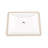 Logan Square Petite Undercounter Lav 18.75''x14.75'' White
