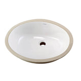 Gerber Plumbing - Luxoval Petite Undercounter Lav with Front Overflow 18.25''X15'' White - White