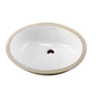 Gerber Plumbing - Luxoval Petite Undercounter Lav with Front Overflow 18.25''X15'' White - White