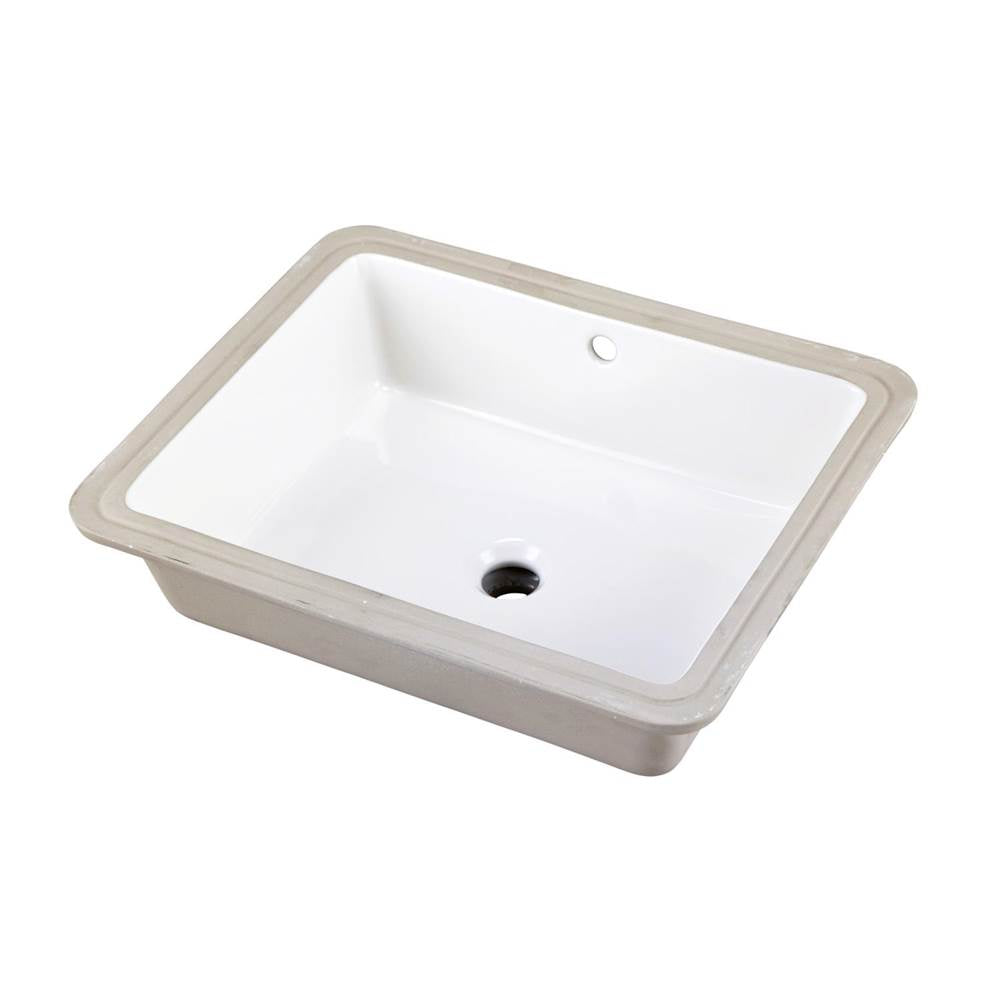 Gerber Plumbing - Wicker Park Square Petite Undercounter Lav 19.63''x15.5'' White - White