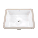 Wicker Park Square Petite Undercounter Lav 19.63''x15.5'' White