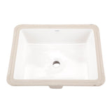 Wicker Park Square Petite Undercounter Lav 19.63''x15.5'' White