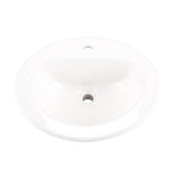 Maxwell S-Rim Lav 20''X17''Oval 1-Hole in Trapezoid Carton White