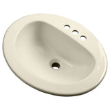 Gerber Plumbing - Maxwell S-Rim Lav 20''X17''Oval 4''CC in Trapezoid Carton Biscuit - Biscuit