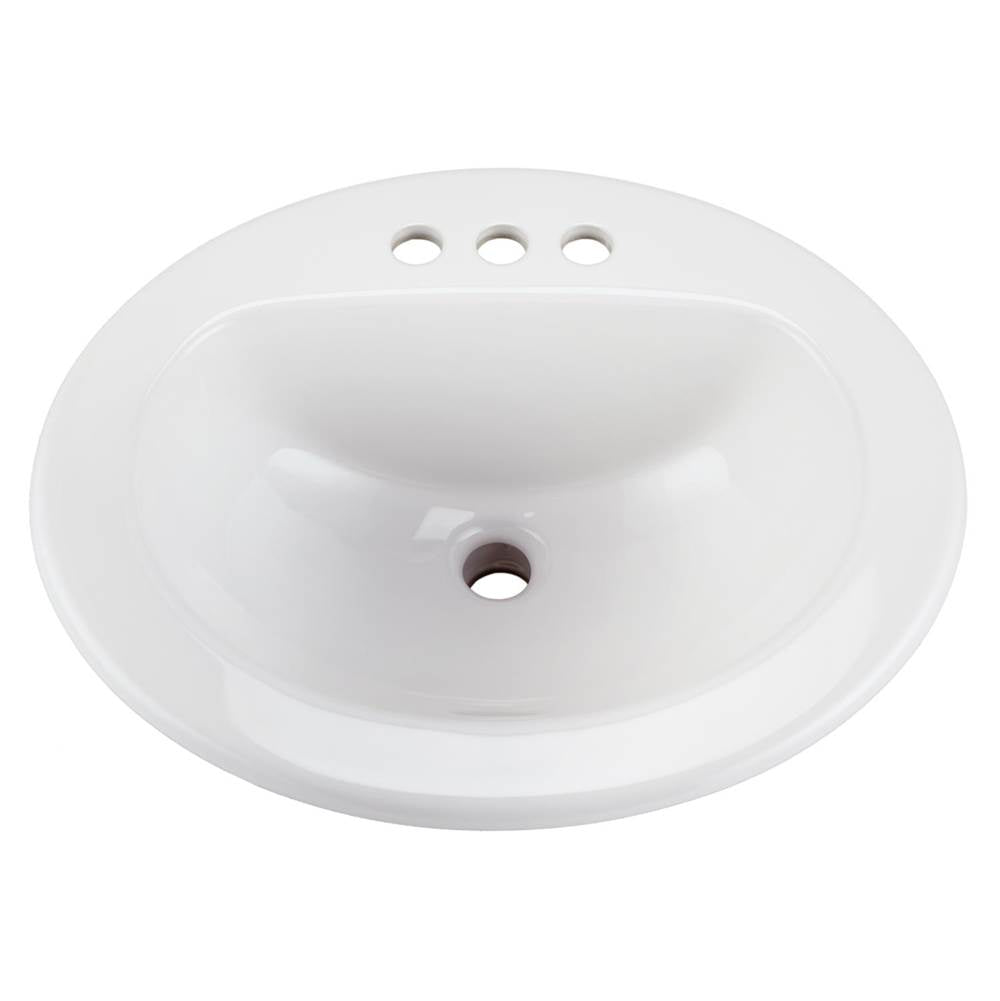Maxwell S-Rim Lav 20''X17''Oval 4''CC in Trapezoid Carton White