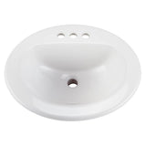 Maxwell S-Rim Lav 20''X17''Oval 4''CC in Trapezoid Carton White