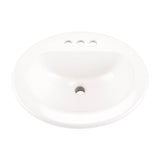Maxwell S-Rim Lav 20''X17''Oval 4''CC in Trapezoid Carton Biscuit