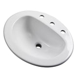Gerber Plumbing - Maxwell S-Rim Lav 20''X17''Oval 8''CC in Trapezoid Carton White - White