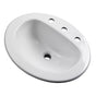 Gerber Plumbing - Maxwell S-Rim Lav 20''X17''Oval 8''CC in Trapezoid Carton White - White