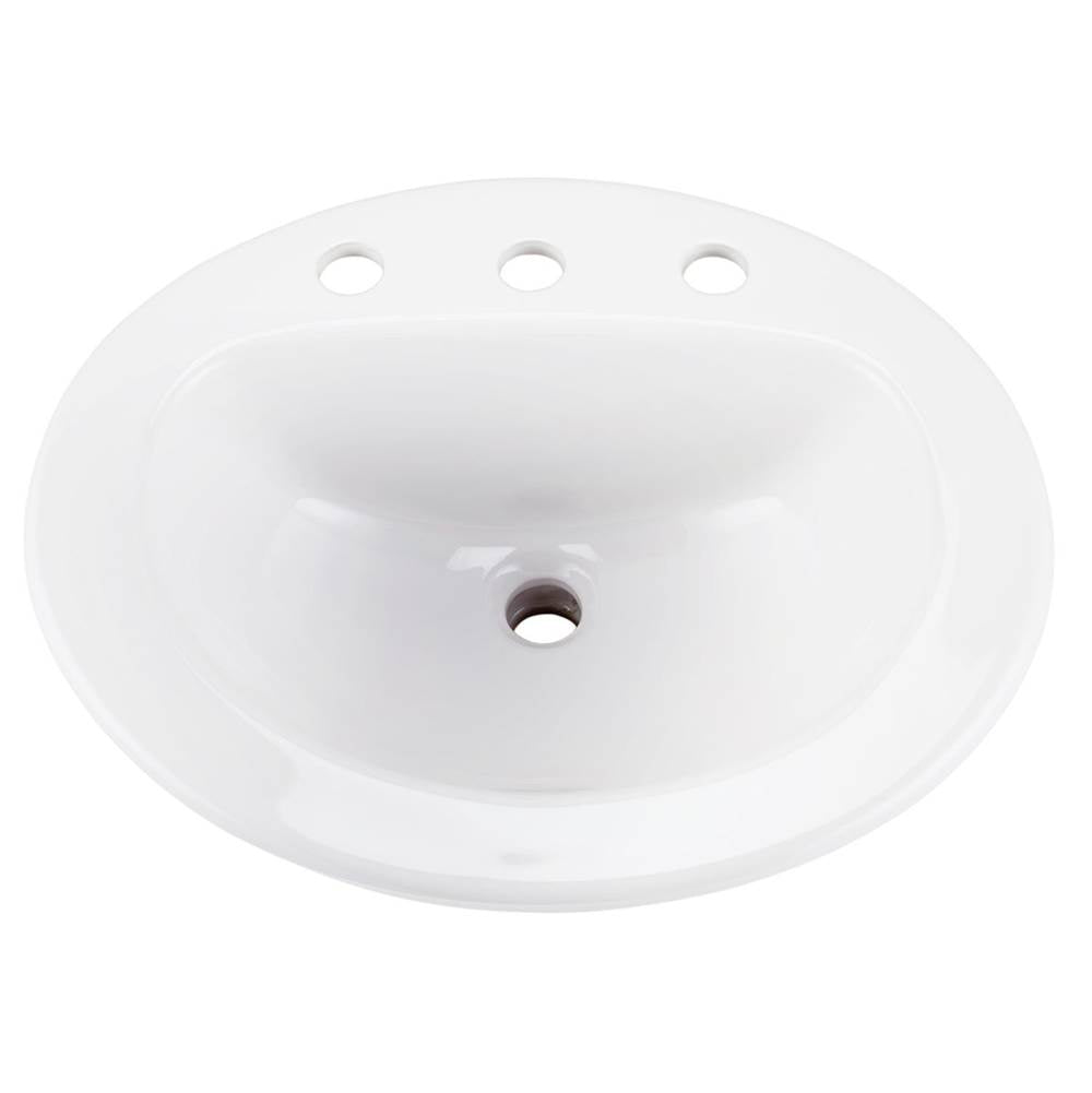 Maxwell S-Rim Lav 20''X17''Oval 8''CC in Trapezoid Carton White