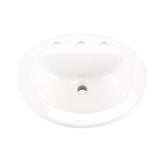 Maxwell S-Rim Lav 20''X17''Oval 8''CC in Trapezoid Carton White