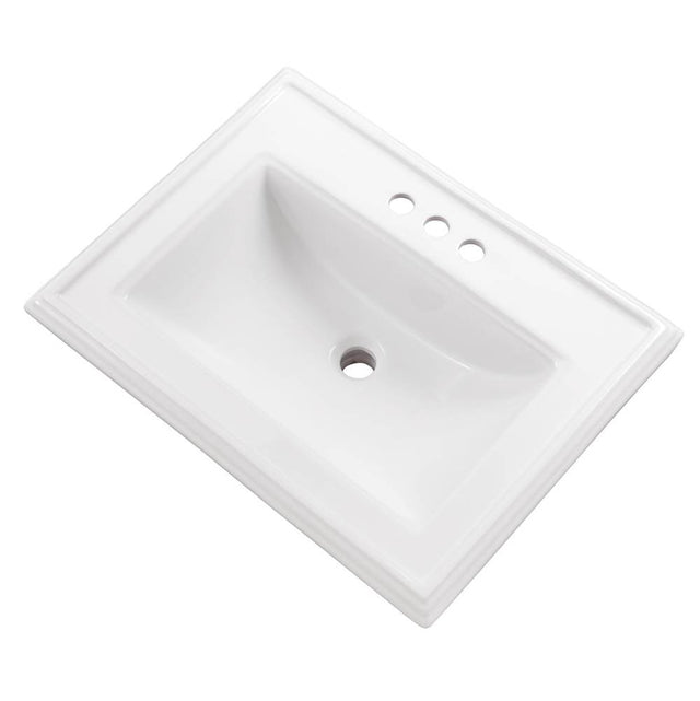 Gerber Plumbing - Logan Square S-Rim Lav 23.63''x18.13'' 4''CC White - White