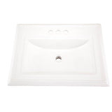 Logan Square S-Rim Lav 23.63''x18.13'' 4''CC White