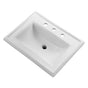 Gerber Plumbing - Logan Square S-Rim Lav 23.63''x18.13'' 8''CC White - White