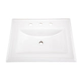 Logan Square S-Rim Lav 23.63''x18.13'' 8''CC White