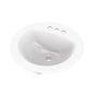 Gerber Plumbing - Maxwell S-Rim Lav 19''Round 4''CC in Trapezoid Carton White - White