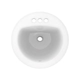 Maxwell S-Rim Lav 19''Round 4''CC in Trapezoid Carton White