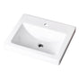 Gerber Plumbing - Wicker Park Countertop Lavatory 22-1/16''x17-3/4'' Rectangle with U-Shaped Basin - Single Hole White - White
