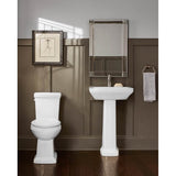 Hinsdale Petite Ped Top 21''x18'' Single Hole White