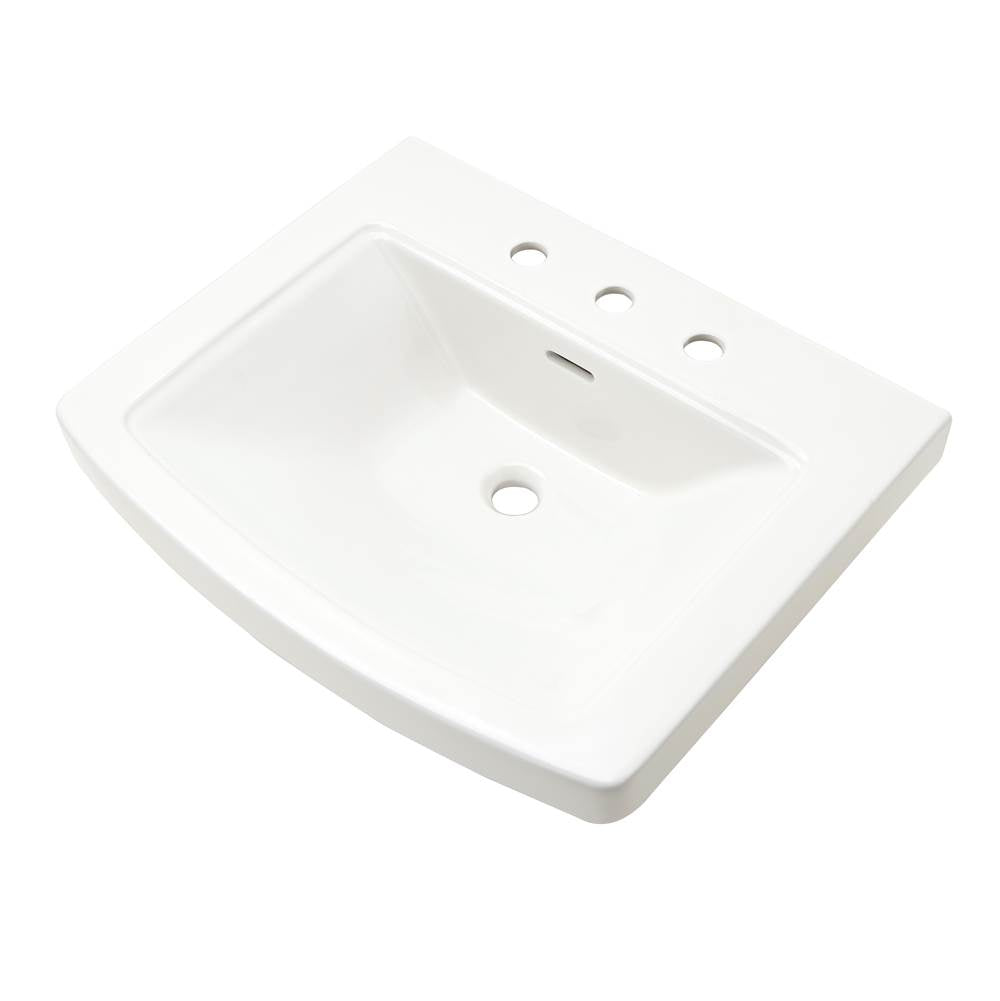 Gerber Plumbing - Hinsdale Standard Ped Top 25''x21'' 8''CC White - White