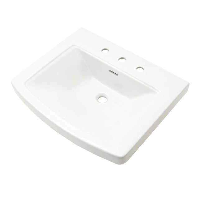 Gerber Plumbing - Hinsdale Standard Ped Top 25''x21'' 8''CC White - White