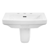 Hinsdale Standard Ped Top 25''x21'' 8''CC White