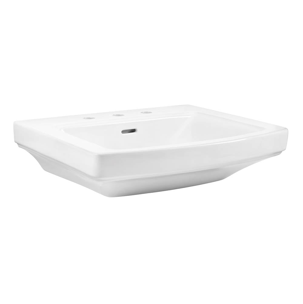 Hinsdale Standard Ped Top 25''x21'' 8''CC White