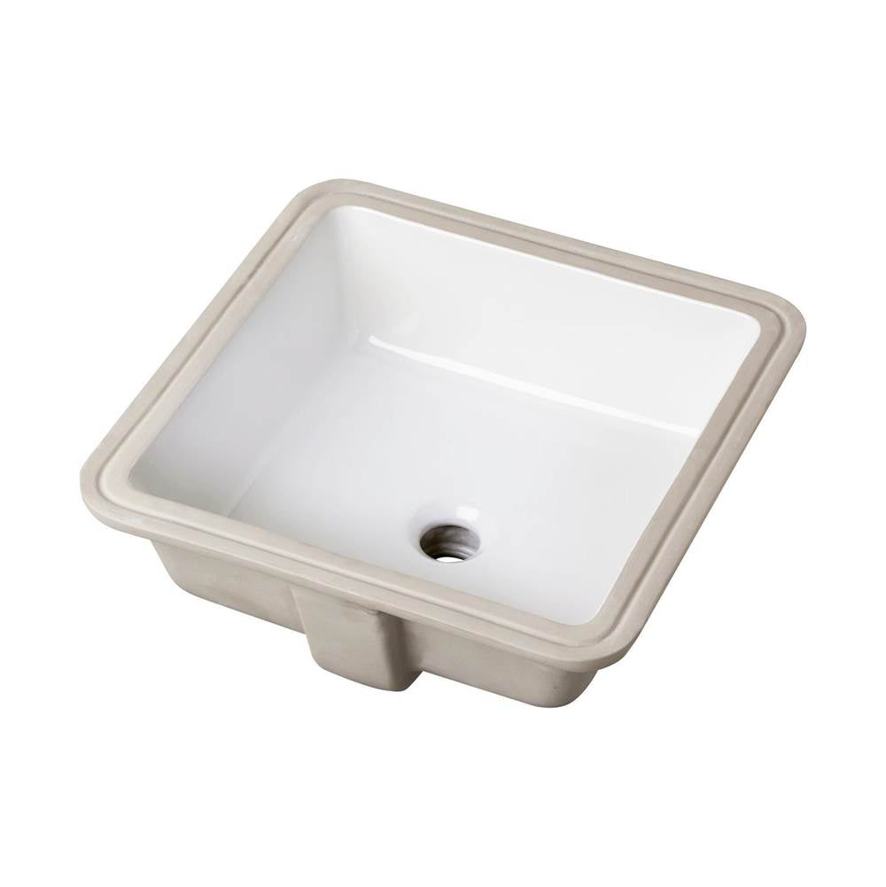 Gerber Plumbing - Wicker Park Undercounter Lavatory 16'' x 16'' Square White - White