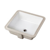 Gerber Plumbing - Wicker Park Undercounter Lavatory 16'' x 16'' Square White - White