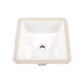 Wicker Park Undercounter Lavatory 16'' x 16'' Square White