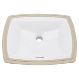 Burr Ridge 17x14 Decorative Undercounter Lav White