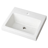 Gerber Plumbing - Wicker Park Countertop Lavatory 21''x18'' Rectangle Single Hole White - White