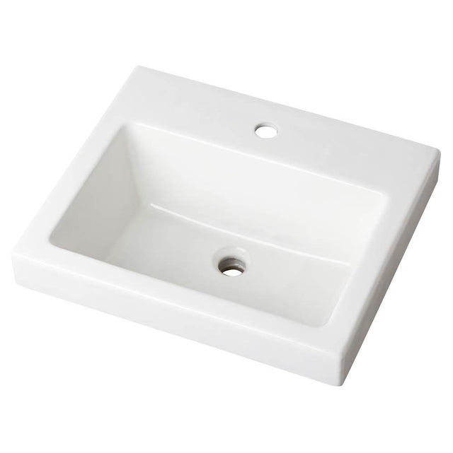 Gerber Plumbing - Wicker Park Countertop Lavatory 21''x18'' Rectangle Single Hole White - White