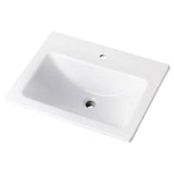 Gerber Plumbing - Wicker Park Countertop Lavatory 20-7/8''x17-3/4'' Rectangle with U-Shaped Basin - Low-Profile - Single Hole White - White