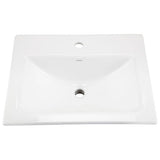 Wicker Park Countertop Lavatory 20-7/8''x17-3/4'' Rectangle with U-Shaped Basin - Low-Profile - Single Hole White