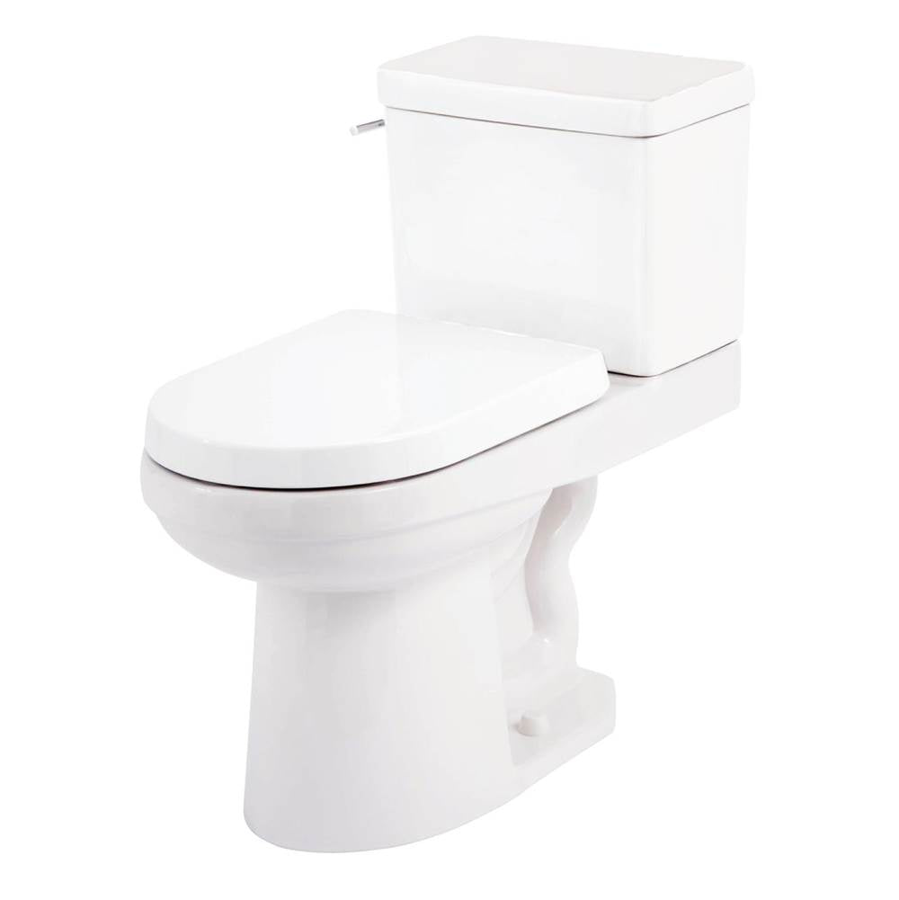 Gerber Plumbing - Wicker Park 1.28gpf ADA EL 12'' RI Combo: G0021186 Bowl w/ G0028186 Tank White - White
