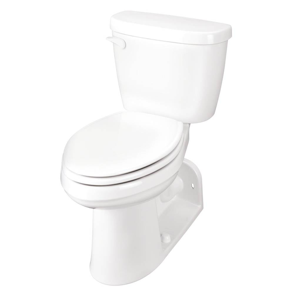 Gerber Plumbing - Maxwell 1.28gpf Floor Mount Back Outlet ADA EL 12'' RI Combo: G0021975 Bowl w/ G0028980 Tank White - White