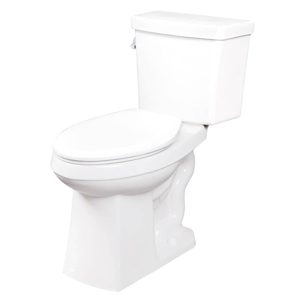 Gerber Plumbing - Burr Ridge 1.28gpf EL ADA 12'' RI Combo: G0021187 Bowl w/ G0028187 Tank White - White