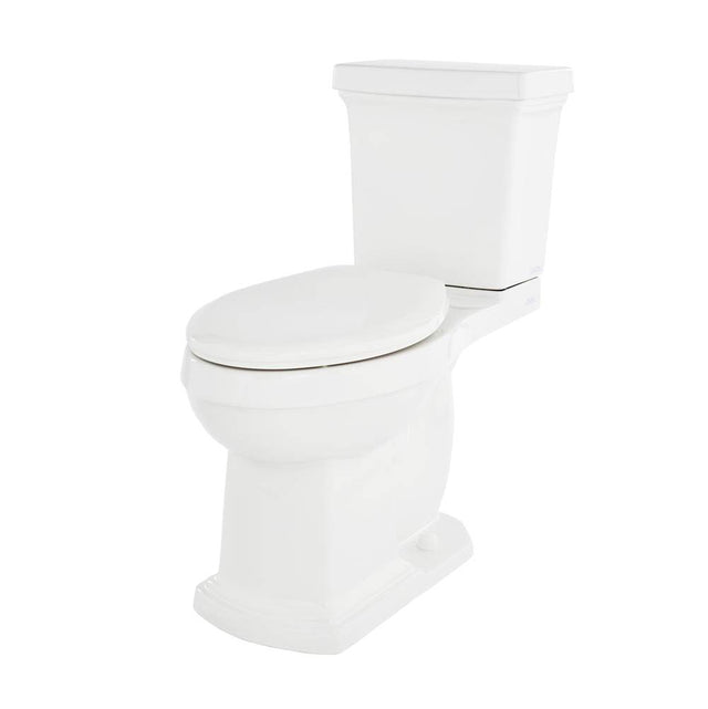 Gerber Plumbing - Hinsdale 1.28gpf Simple CT ADA EL 12'' RI Combo: G0021191 Bowl w/ G0028191 Tank White - White