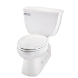Gerber Plumbing - Ultra Flush 1.6gpf Floor Mount Back Outlet EL 12'' RI Combo: GUF21374 Bowl w/ G0028380 Tank White - White